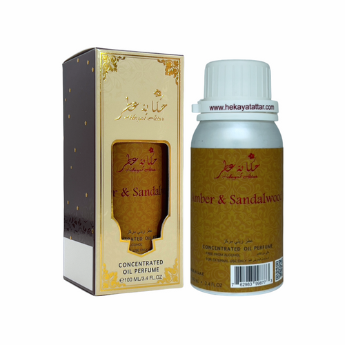 AMBER & SANDALWOOD 100 ML CONCENTRATED PERFUME OIL